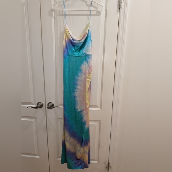 7. NWOT RETROFETE MARLENE DRESS IN MULTI TIE DYE - Picture 5 of 10